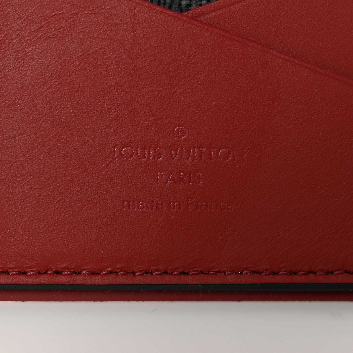Damier Graphite Pocket Organizer Bordeaux
