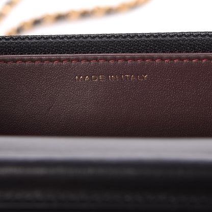 Chanel Sheepskin Chevron Reissue Wallet On Chain WOC Black 7 of 9
