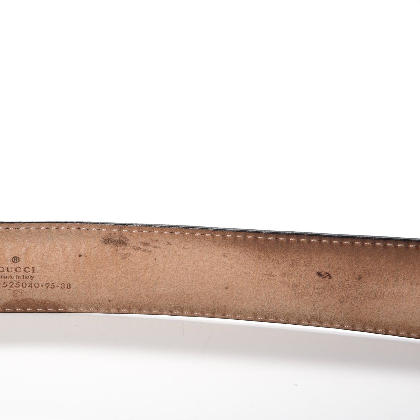 Guccissima Interlocking G Belt 95 38 Black