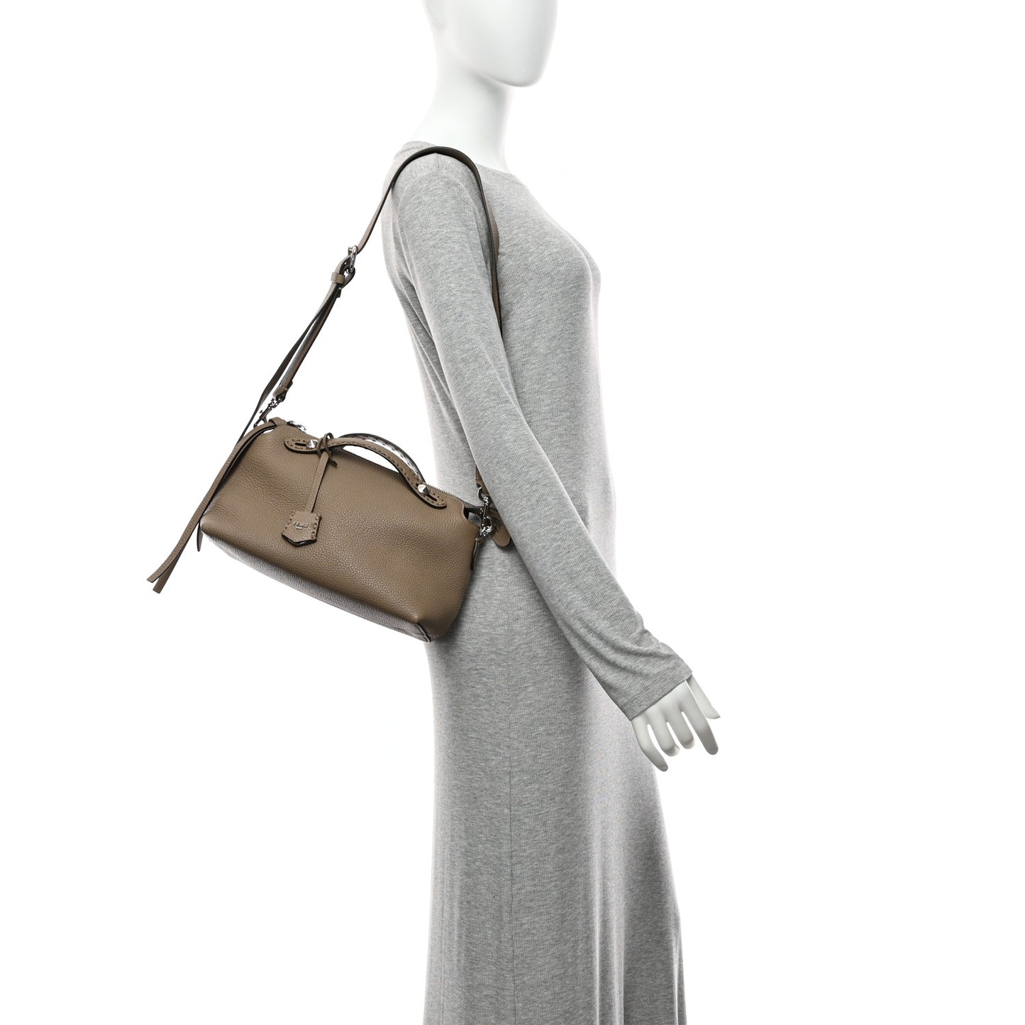 Cuoio Romano Selleria Medium By The Way Boston Bag Grey