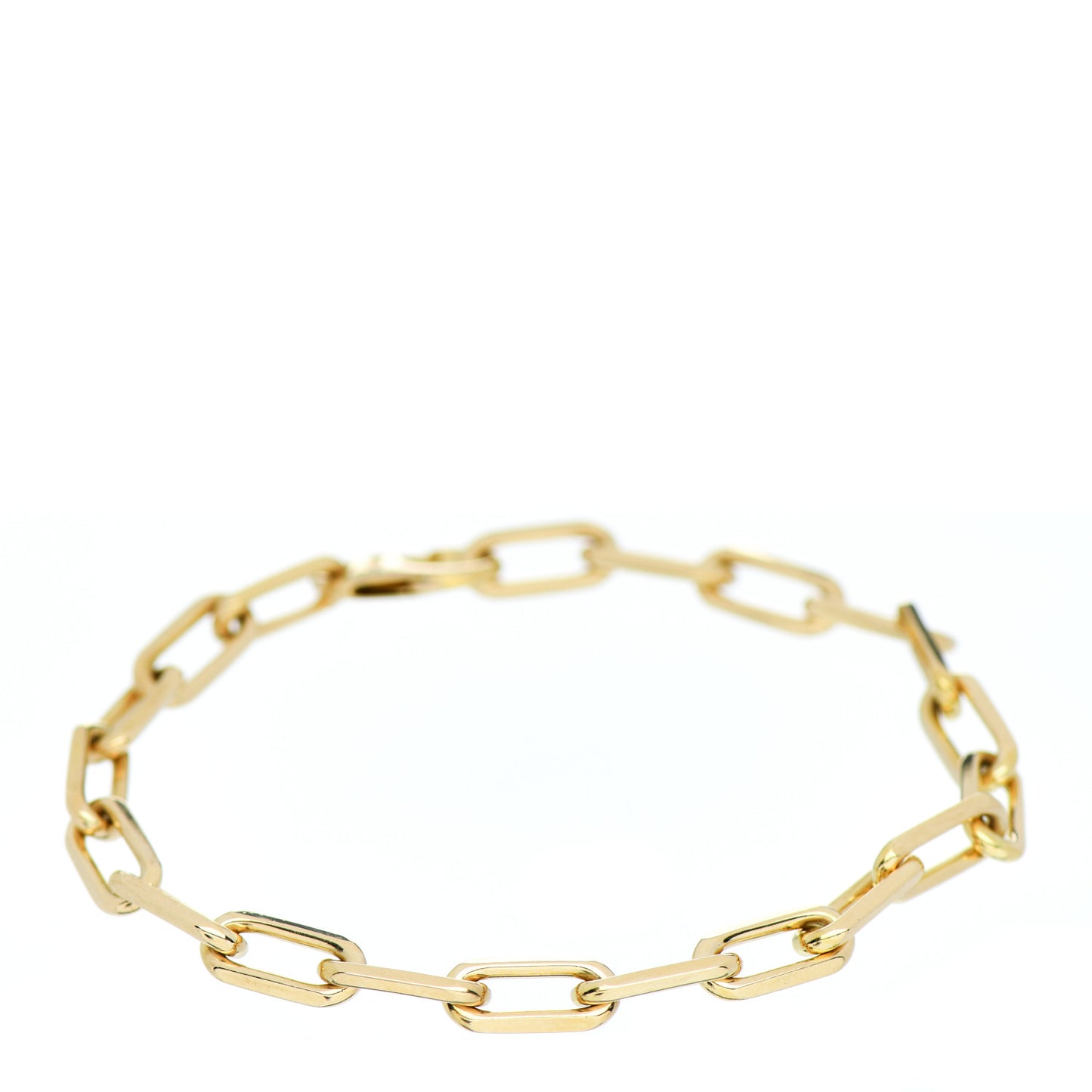 18K Yellow Gold Santos de Cartier Link Chain Bracelet