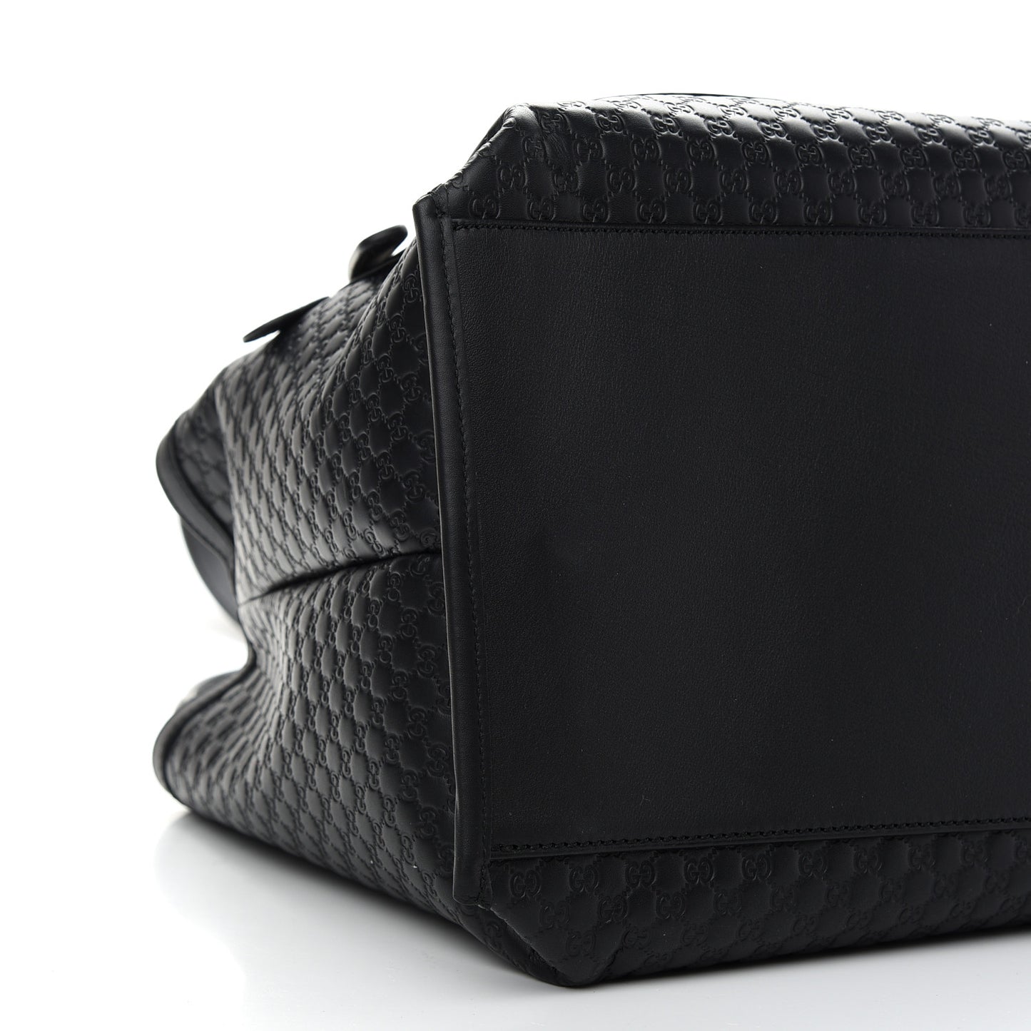 Soft Microguccissima Large Tote Black