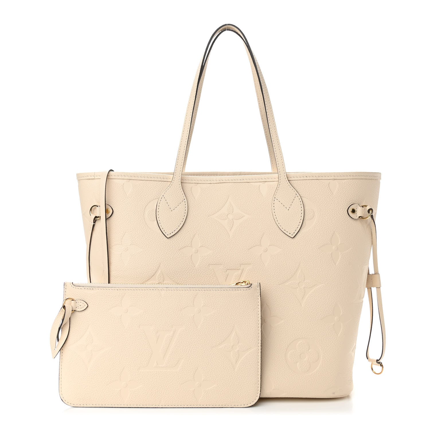 Louis Vuitton Empreinte Monogram Giant Neverfull MM Cream 1 of 10