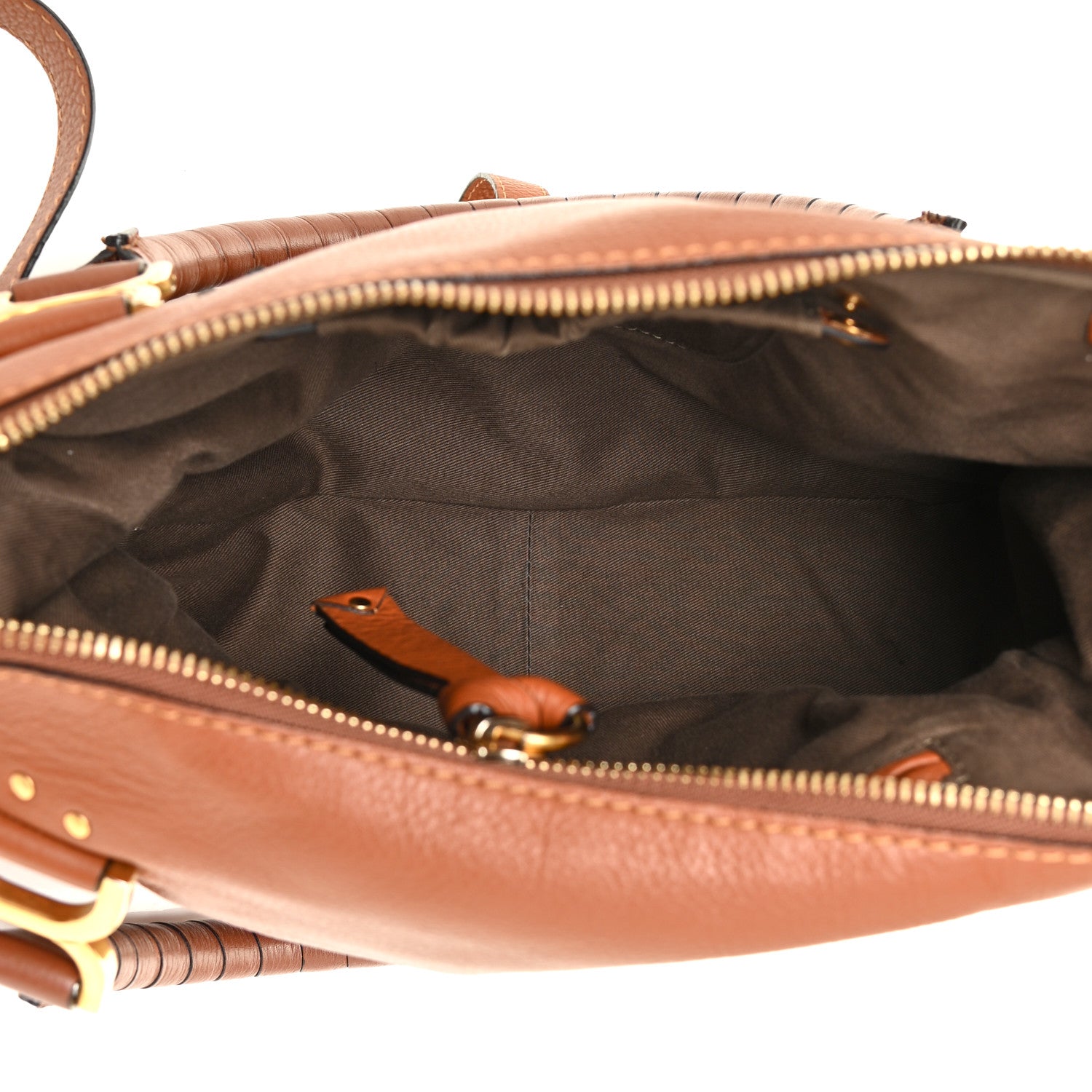 Chloe Calfskin Medium Marcie Satchel Tan 5 of 10