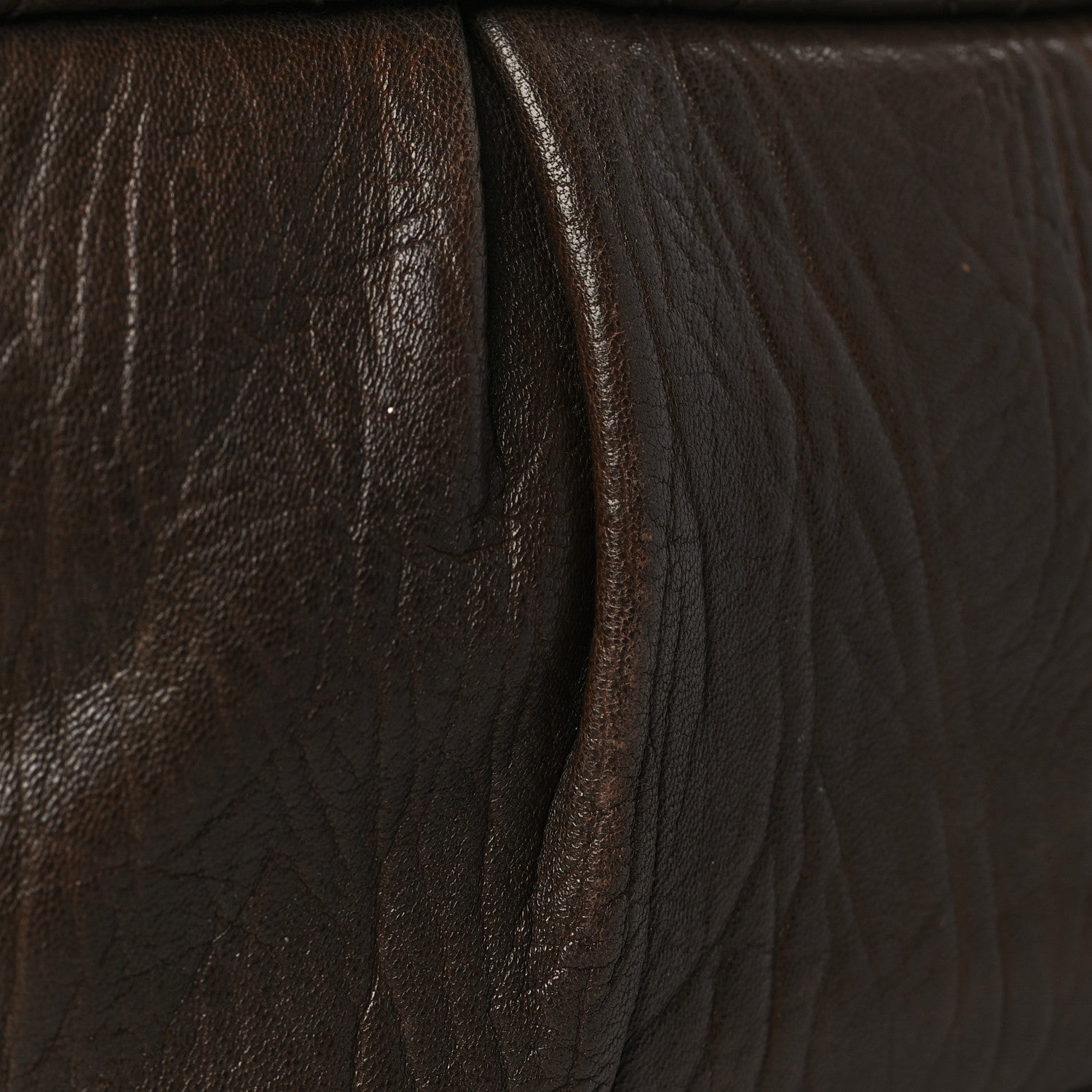Chanel Distressed Lambskin Lady Braid Flap Brown 13 of 13