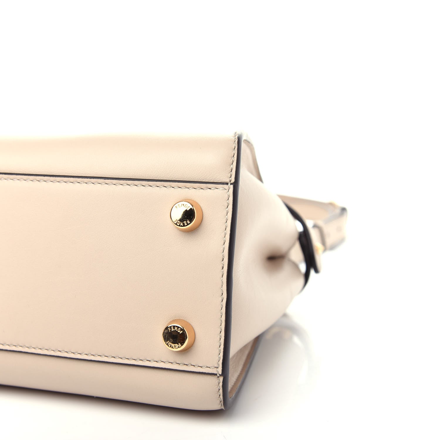 Fendi Vitello Tahiti Burro Medium Peekaboo Iconic Essentially Satchel Nuvola Rosa Bourbon 10 of 11