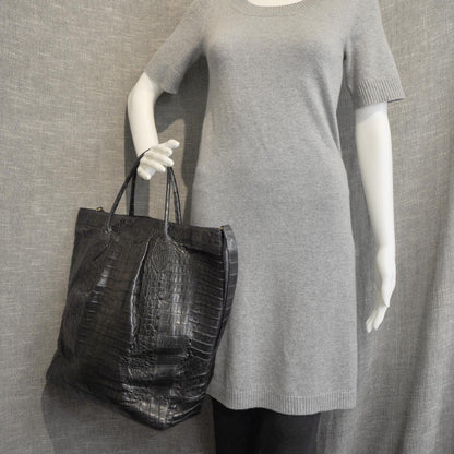 Nancy Gonzalez Crocodile Tote Black 2 of 8