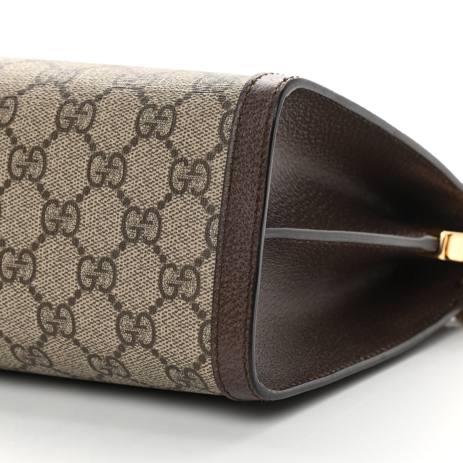 Gucci GG Supreme Monogram Web Medium Ophidia Chain Shoulder Bag Brown 10 of 11