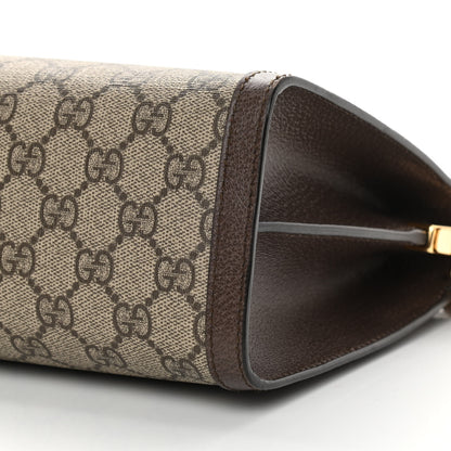 Gucci GG Supreme Monogram Web Medium Ophidia Chain Shoulder Bag Brown 10 of 11