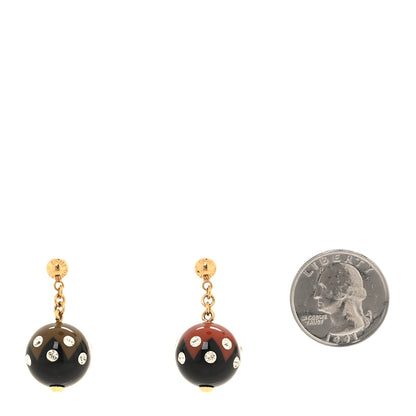 Louis Vuitton Resin Book de Reille Magnetic Drop Earrings 2 of 4
