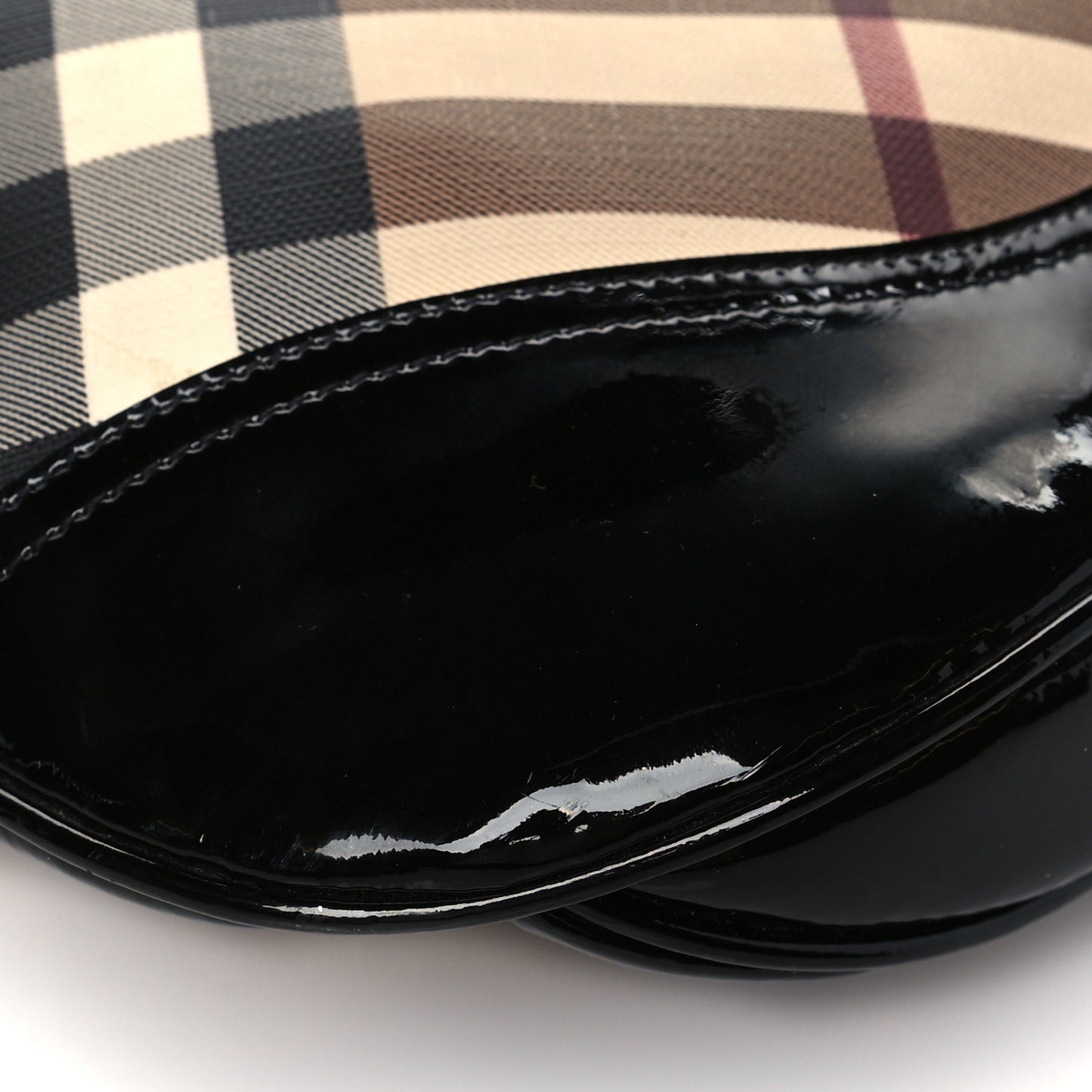 Patent Nova Check Brook Hobo Black