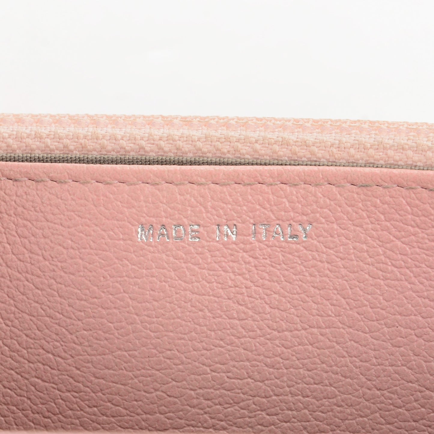 Goatskin Embossed Camellia Wallet On Chain WOC Light Pink