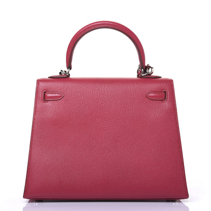 Hermes Chevre Kelly Sellier 25 Framboise 4 of 42