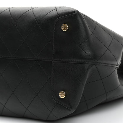 Chanel Calfskin Large Serial Shopper Tote Black 10 of 14