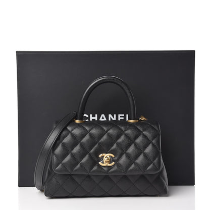Chanel Caviar Quilted Mini Coco Handle Flap Black 10 of 10