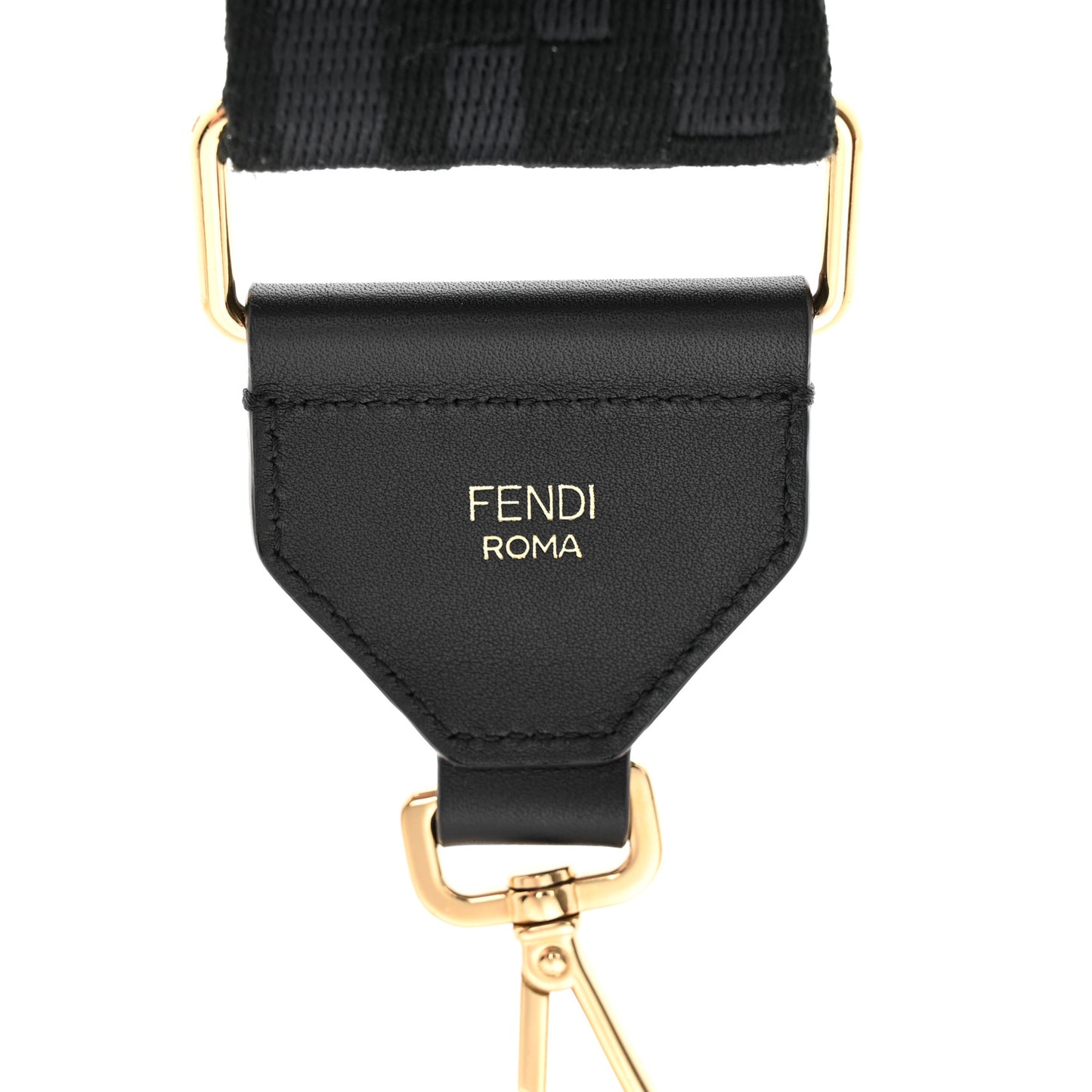 Ribbon Vitello Seta FF 1974 Adjustable Strap You Black