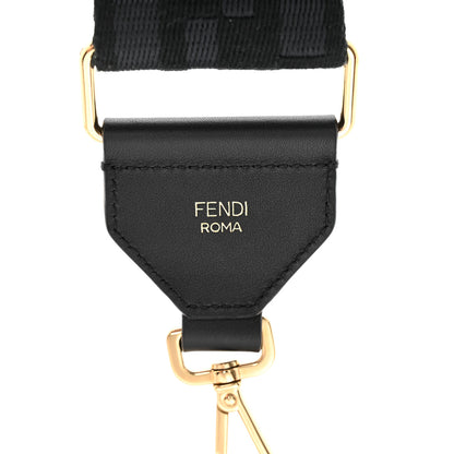 Fendi Ribbon Vitello Seta FF 1974 Adjustable Strap You Black 3 of 4