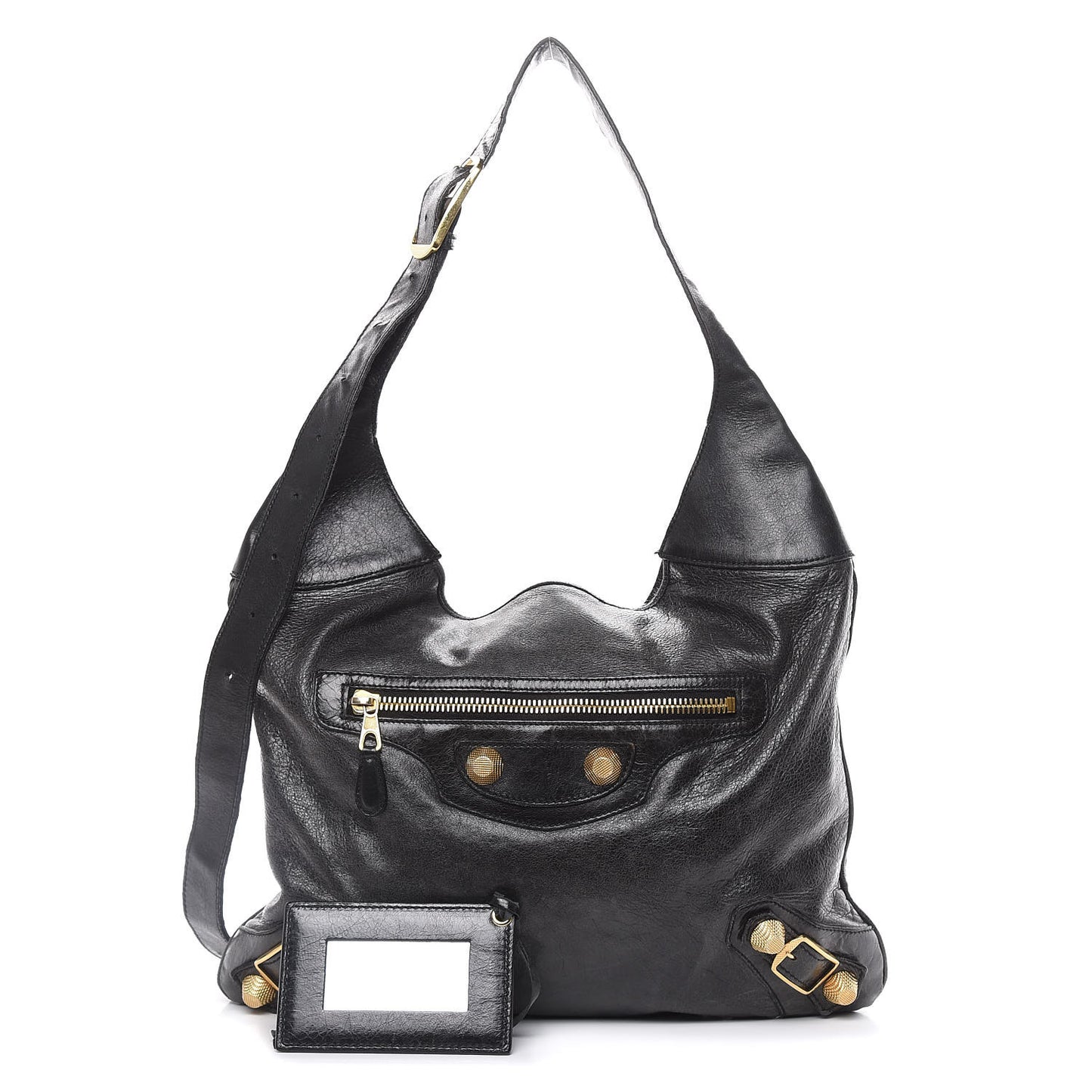 Chevre Giant 21 Gold Hardware Besace Hobo Black
