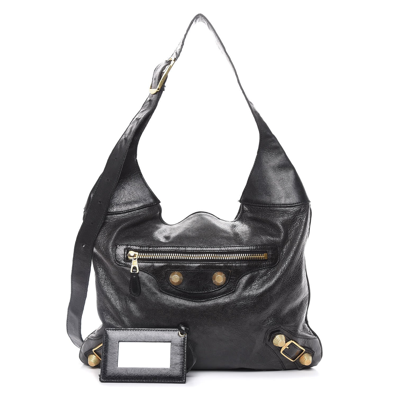 Balenciaga Chevre Giant 21 Gold Hardware Besace Hobo Black 1 of 20
