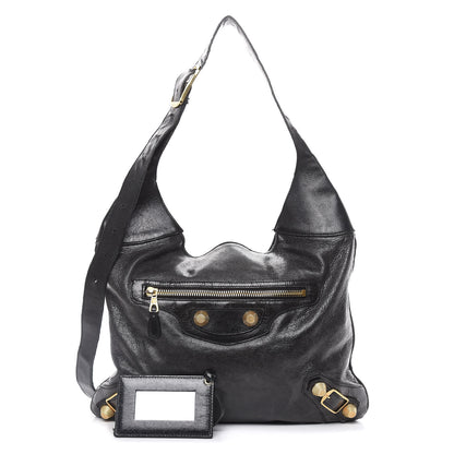 Balenciaga Chevre Giant 21 Gold Hardware Besace Hobo Black 1 of 20