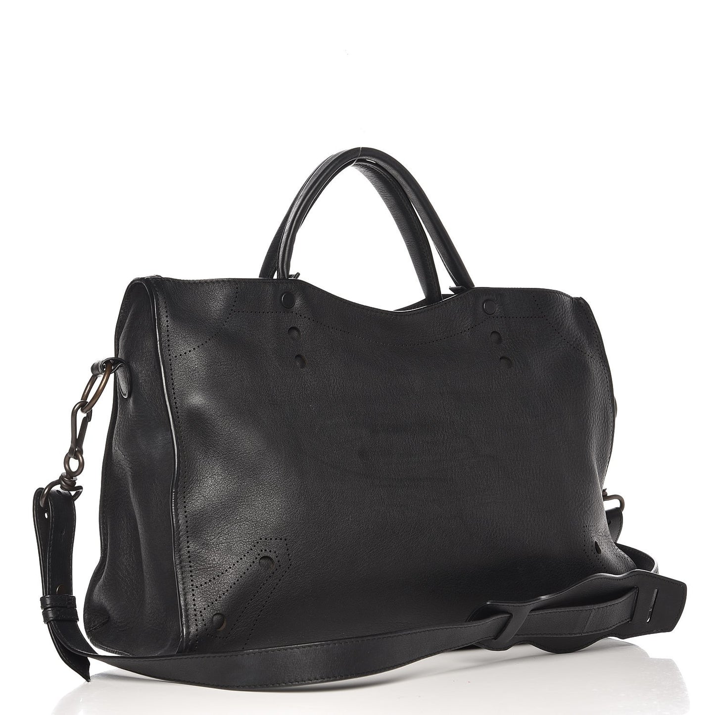 Veau Soyeux Perforated Blackout Hardware City Black