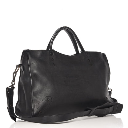 Balenciaga Veau Soyeux Perforated Blackout Hardware City Black 3 of 15