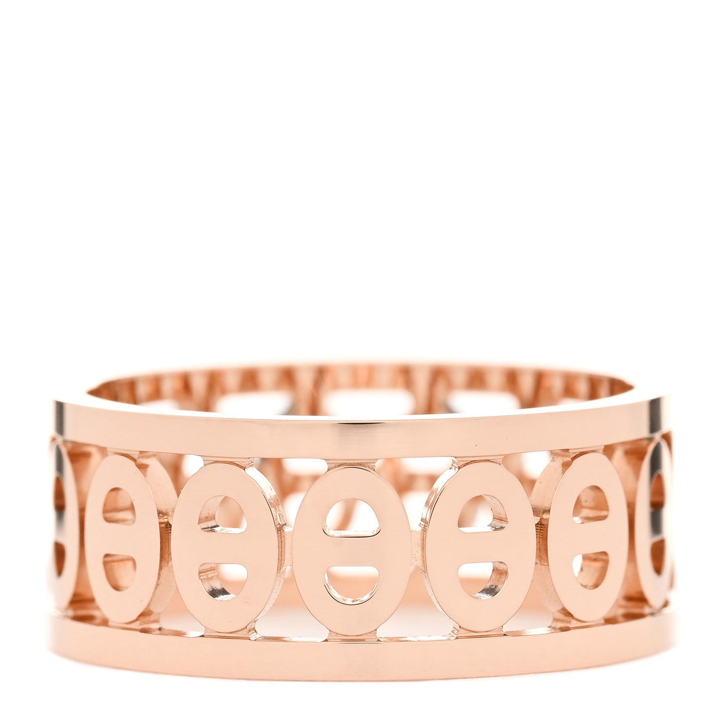 18K Rose Gold PM Chaine d'Ancre Divine Ring 53 6.25