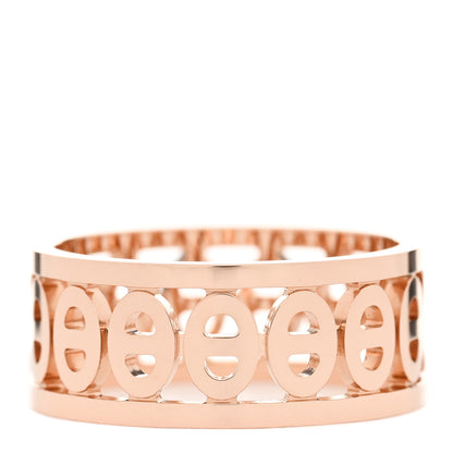 Hermes 18K Rose Gold PM Chaine d'Ancre Divine Ring 53 6.25 2 of 4