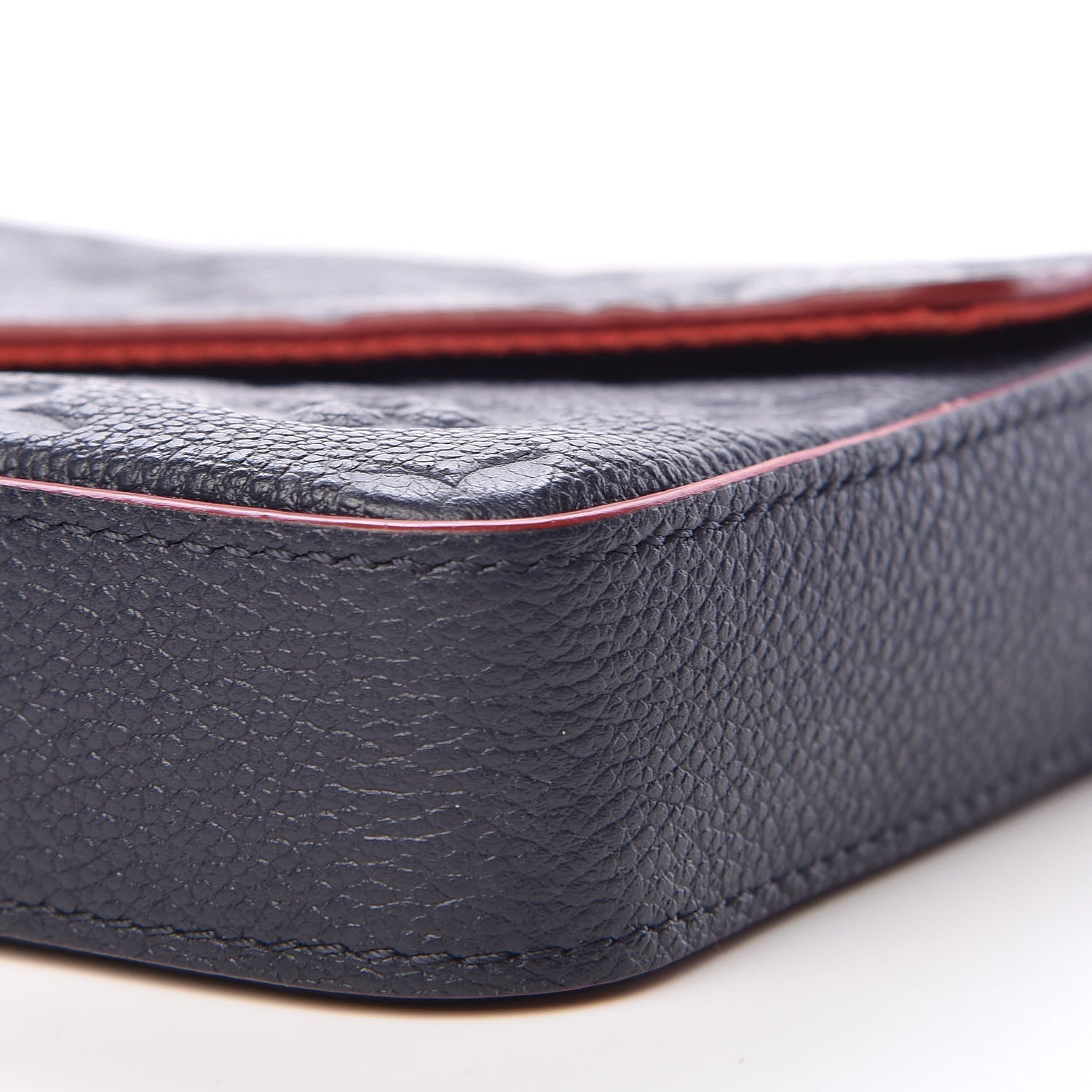 Louis Vuitton Empreinte Pochette Felicie Chain Wallet Marine Rouge 7 of 13