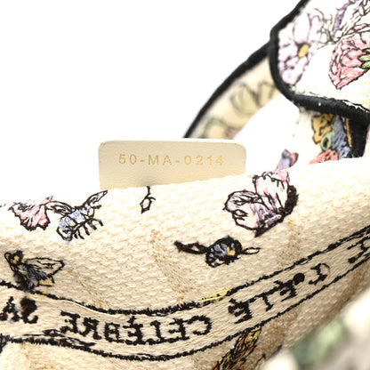Christian Dior Canvas Embroidered Large 4 Saisons Hiver Soleil Book Tote  Lilac Multicolor 7 of 16