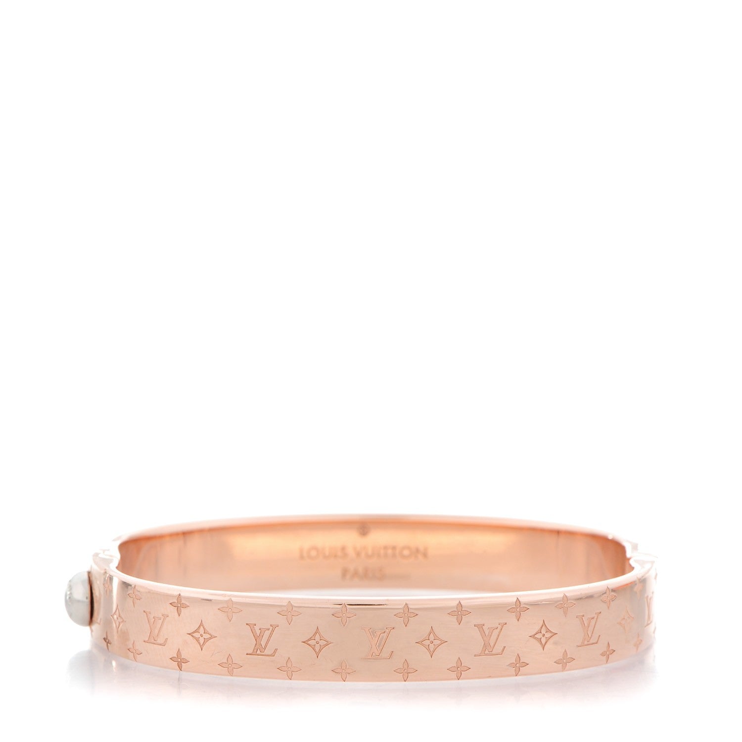 Louis Vuitton Nanogram Cuff M Pink Gold 1 of 6