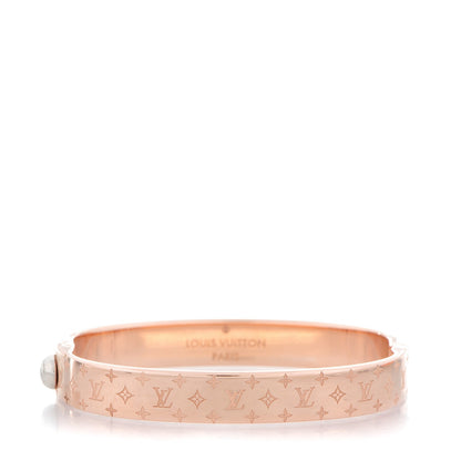 Louis Vuitton Nanogram Cuff M Pink Gold 1 of 6