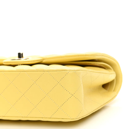 Chanel Caviar Quilted Small Double Flap Yellow 10 of 11