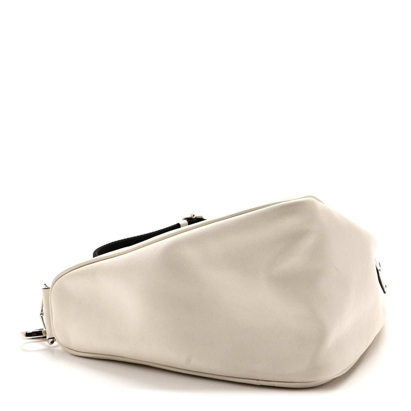 Grace Lux Triangle Shoulder Bag White