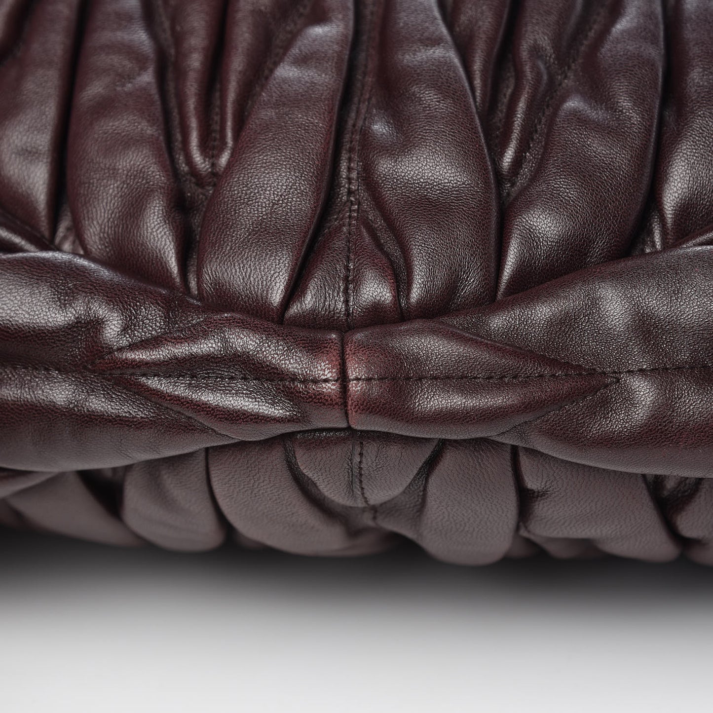 Nappa Matelasse Shopping Tote Prugna