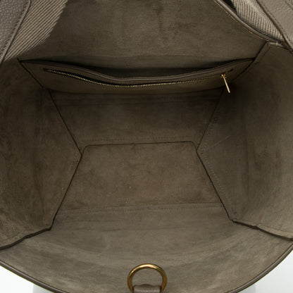 Celine Soft Grained Calfskin Sangle Bucket Bag Taupe 5 of 7