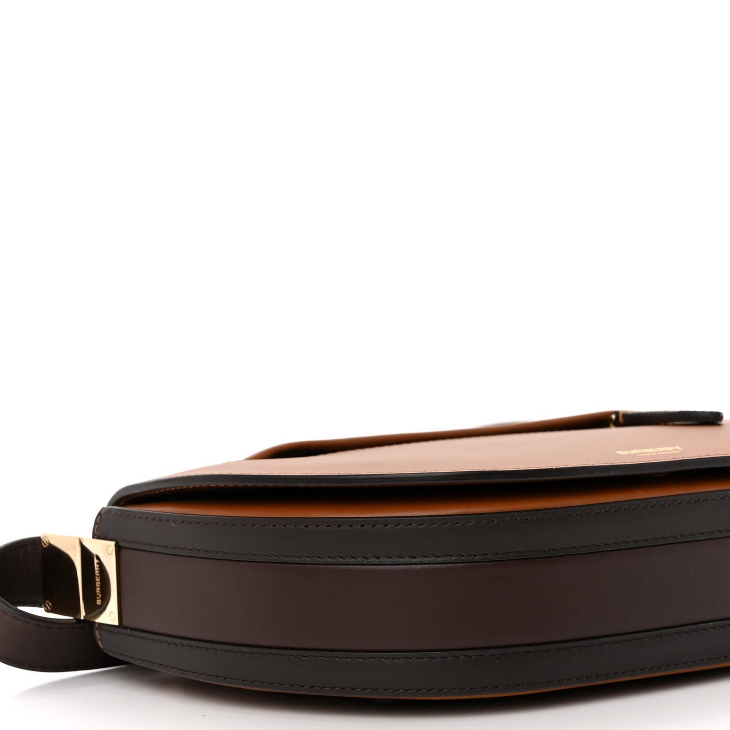 Calfskin Small Two-Tone Olympia Shoulder Bag Warm Tan