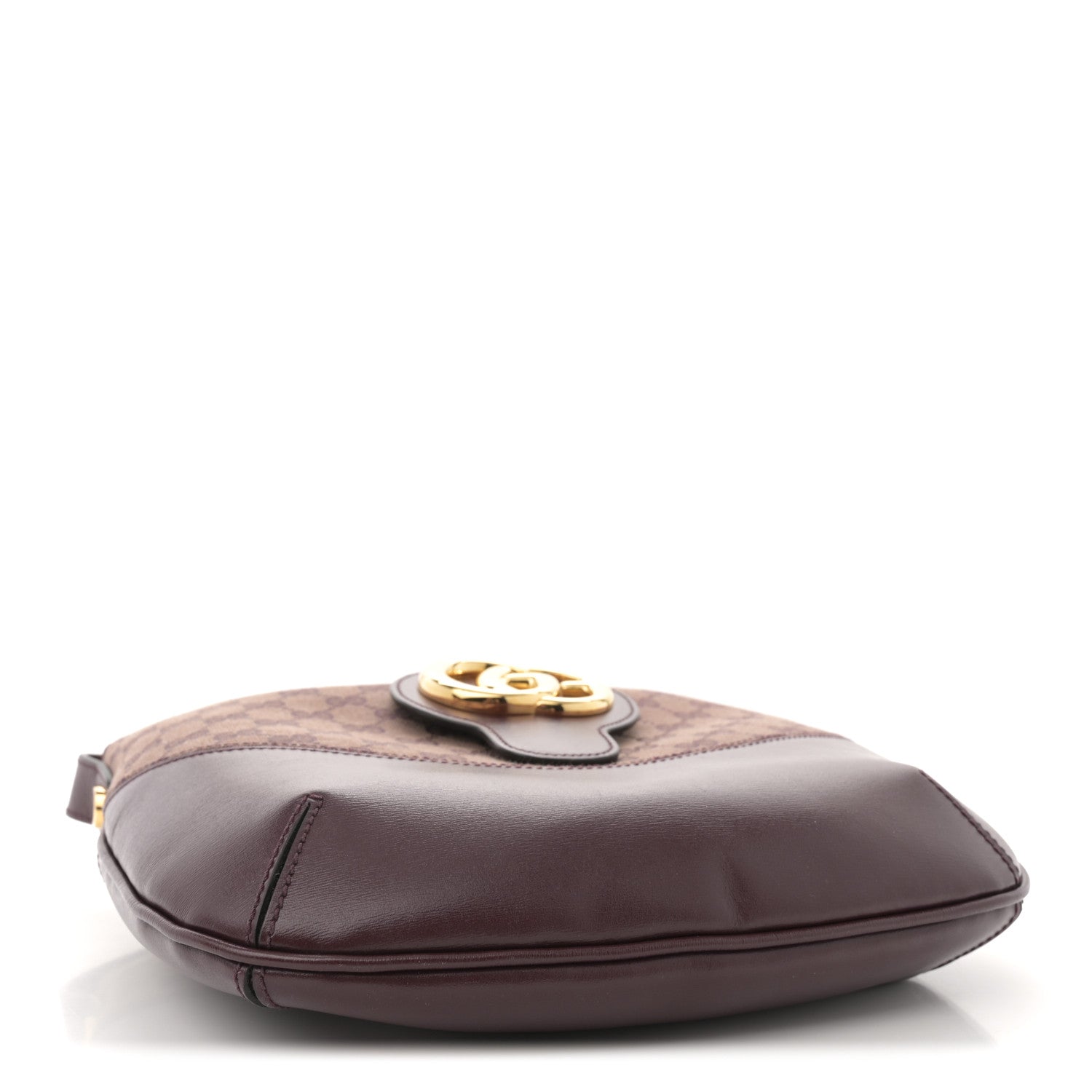 Gucci GG Monogram Calfskin Medium Arli Shoulder Bag Sahara Rubino Chardonnay 4 of 11