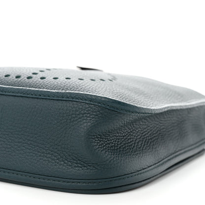 Hermes Taurillon Clemence Evelyne III PM Vert Cypress 10 of 11