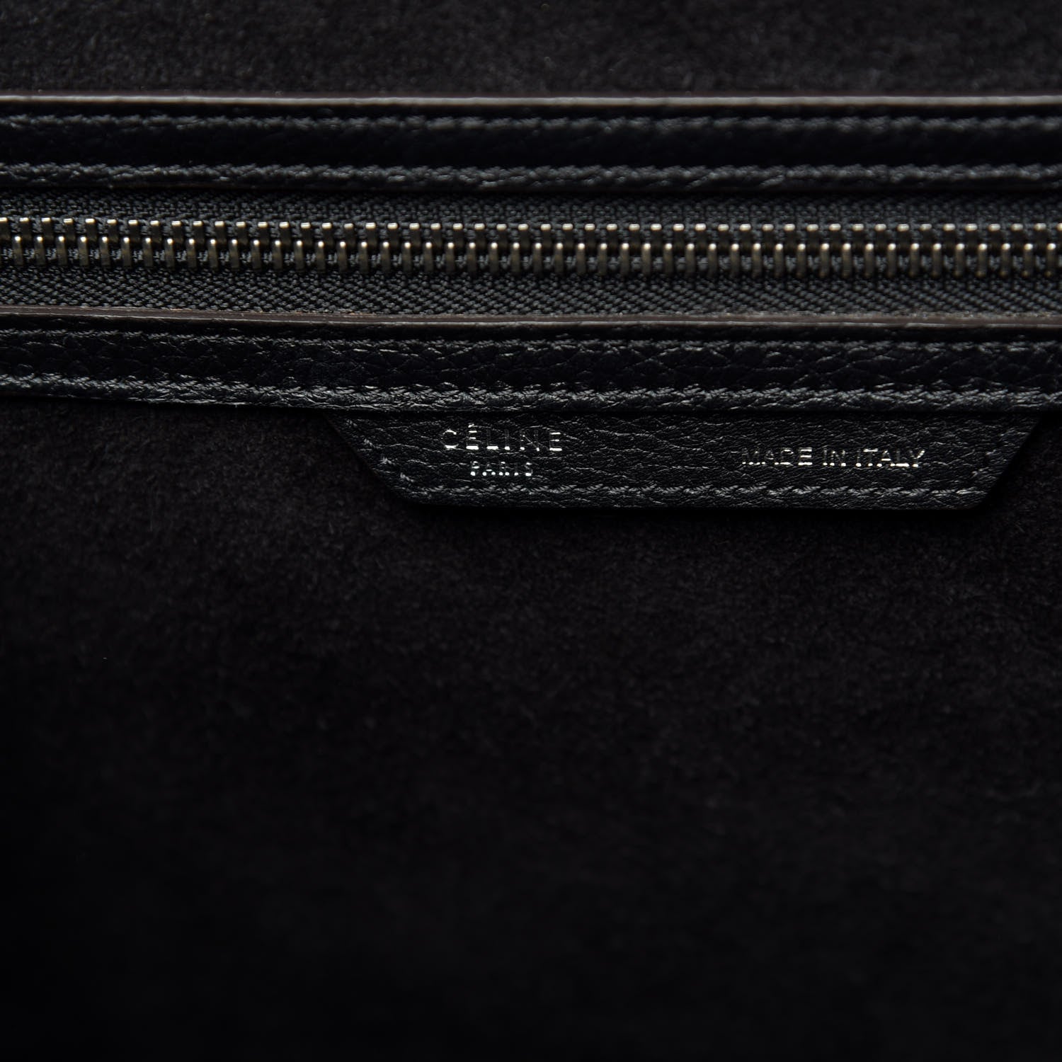 Celine Drummed Calfskin Mini Luggage Black 7 of 15