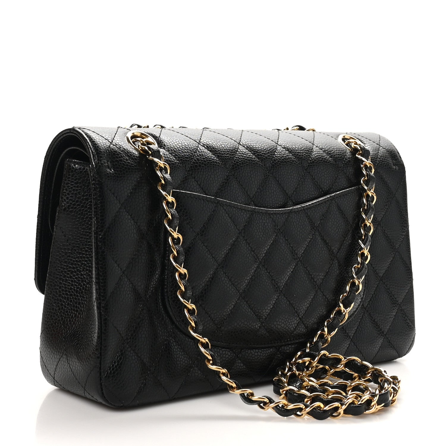 Chanel Caviar Quilted Medium Double Flap Black 3 of 11