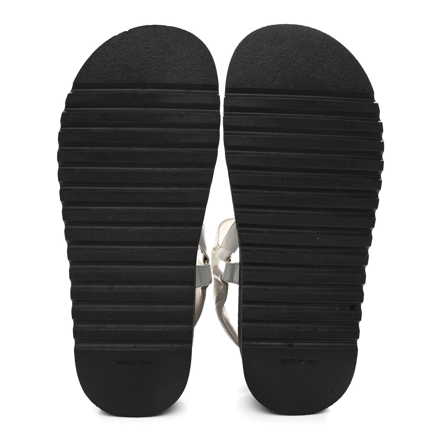 Chanel Lambskin Quilted CC Logo Platform Sandals 38 Black White Pink 6 of 9