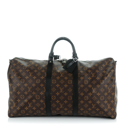 Louis Vuitton Monogram Macassar Keepall Bandouliere 55 1 of 7