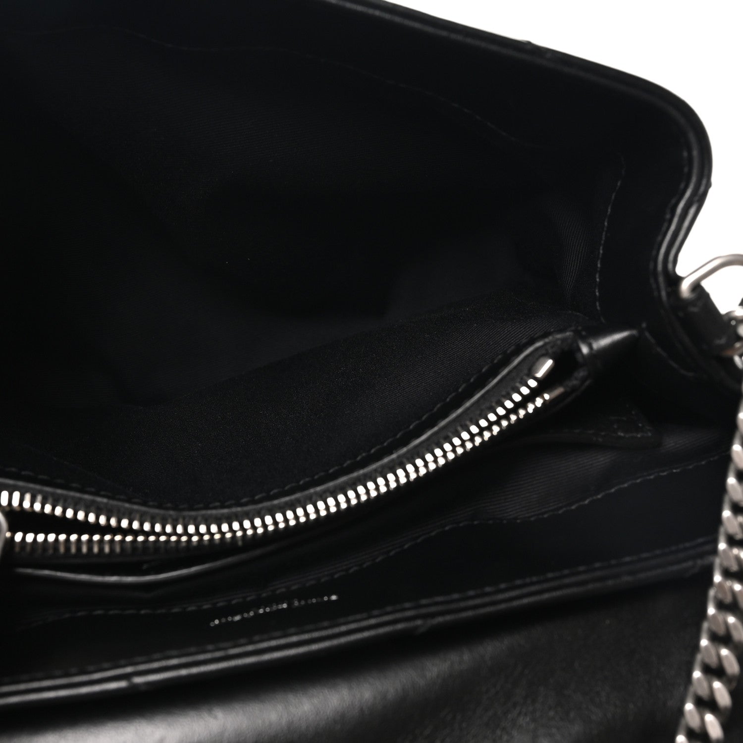 Saint Laurent Calfskin Y Quilted Monogram Small Loulou Chain Satchel Black Black 5 of 10