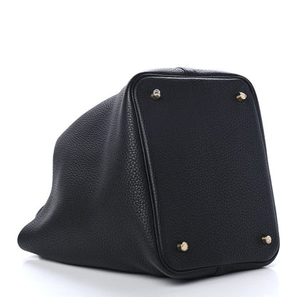 Hermes Taurillon Clemence Picotin Lock 22 MM Black 3 of 4
