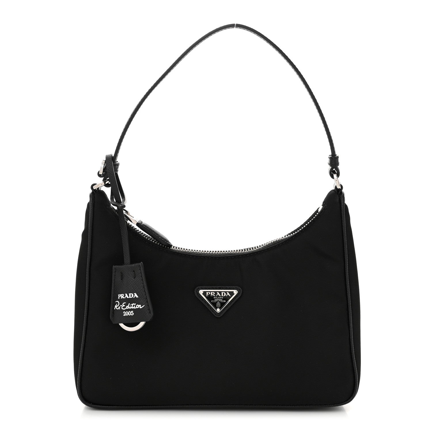 Prada Tessuto Nylon Saffiano Mini Re-Edition 2005 Bag Black 1 of 11
