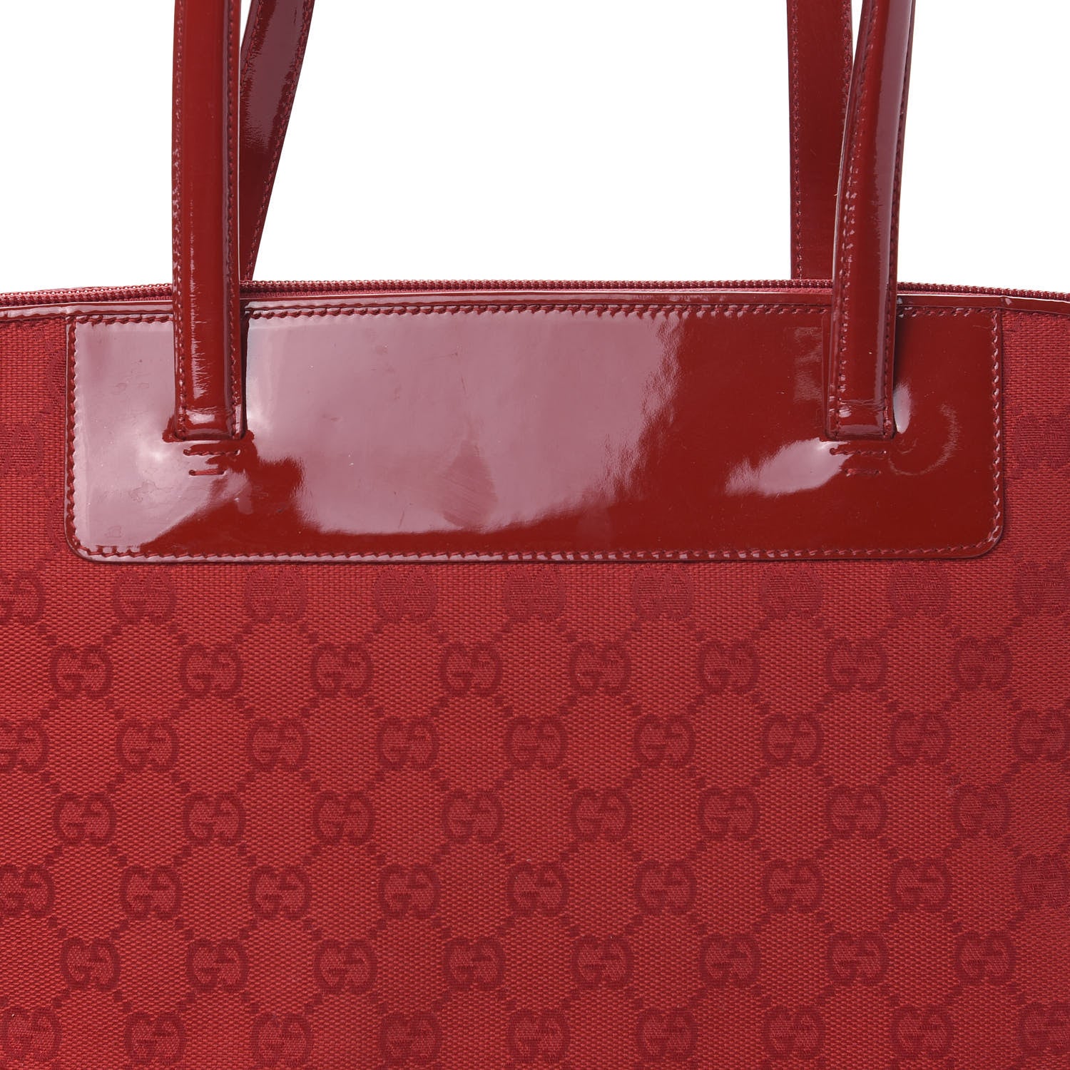 Gucci Patent Guccissima Tote Red 10 of 10