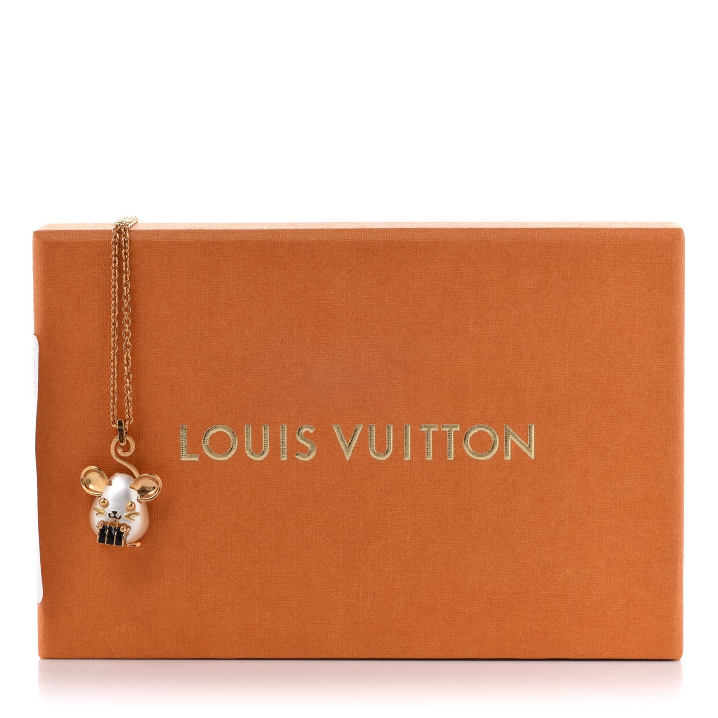 Vuittonite Rat Necklace Gold