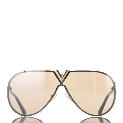 Louis Vuitton Metal LV Drive Sunglasses Z0897W Black Gold 3 of 8