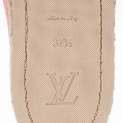 Louis Vuitton Canvas Blue Shore Espadrille Flats 37.5 Corail 6 of 7